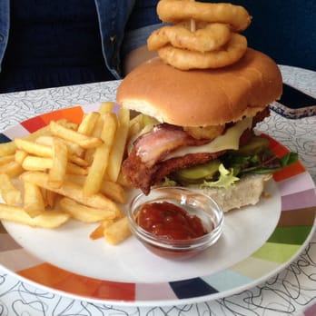Rock Ola - Chicken stack burger. - New American Near Me - Brighton, BNH Rock Ola - Chicken stack burger. - New American Near Me - Brighton, BNH