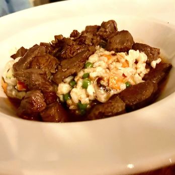 Roc & Olive - Risotto with filet mignon was great though not sure if the diced vegetables were frozen... - New American Near Me - Long Beach, New York Roc & Olive - Risotto with filet mignon was great though not sure if the diced vegetables were frozen... - New American Near Me - Long Beach, New York