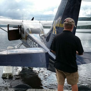 Katahdin Air Service - Jim pulling plane around before he leaves us at camp for the week. Great pilot! - Tours Near Me - Millinocket, Maine Katahdin Air Service - Jim pulling plane around before he leaves us at camp for the week. Great pilot! - Tours Near Me - Millinocket, Maine