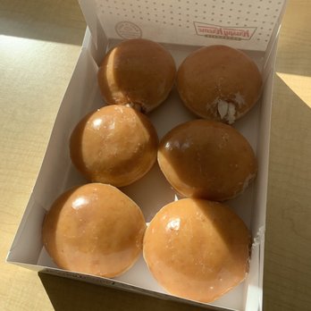 Krispy Kreme - 1/2 a dozen of the BEST donuts ever created aka GLAZED KREME FILLED - Donuts Near Me - Concord, California