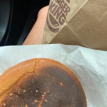 Burger King - Very bunt bread. And this was after we waited for 15 minutes stuck in drive-through. - Burgers Near Me - Calera, Oklahoma Burger King - Very bunt bread. And this was after we waited for 15 minutes stuck in drive-through. - Burgers Near Me - Calera, Oklahoma