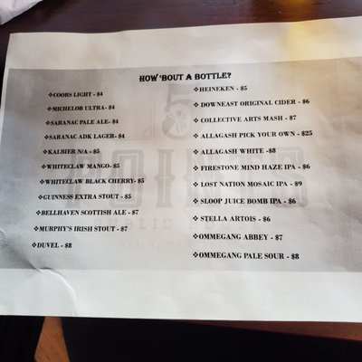 Menu photo 6 Five Points Public House and Events Center Utica, NY