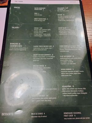 Menu photo 1 The Third Ottawa, ON