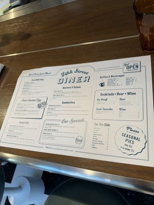 Menu photo 7 Fifth Street Diner Austin, TX Menu photo 7 Fifth Street Diner Austin, TX