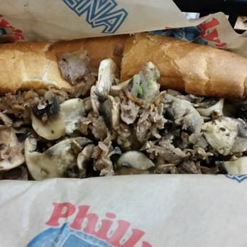 Philly's Best - Original Philly cheese steak-garlic bread with mushrooms - Cheesesteaks Near Me - Chicago, Illinois Philly's Best - Original Philly cheese steak-garlic bread with mushrooms - Cheesesteaks Near Me - Chicago, Illinois