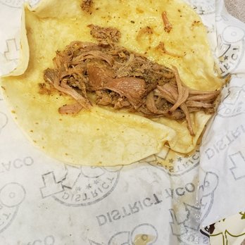 District Taco - pulled pork on a tortilla - Mexican Near Me - Vienna, Virginia District Taco - pulled pork on a tortilla - Mexican Near Me - Vienna, Virginia