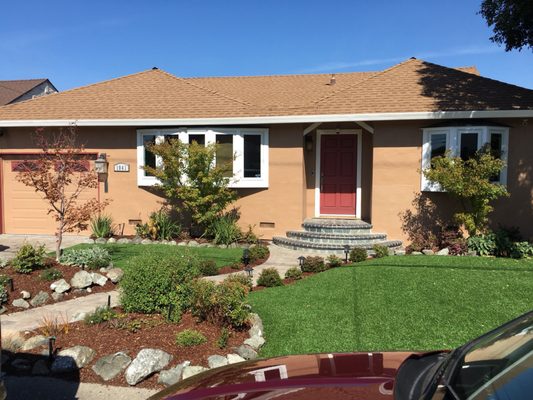 Modernize Your Home - After this homeowner was done remodeling, they hired a company to install Solar Panels to their new curb appeal roof.