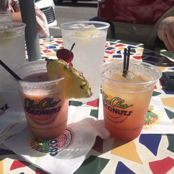 Cha Cha Coconuts - Jamaica Me Crazy Captain Morgan's Spiced Rum, Parrot Bay Coconut Rum, Bacardi Black Rum Cha Cha Coconut - Bars Near Me - Sarasota, Florida