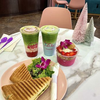 Matcha Mia - Strawberry Matcha Horchata, Bluetiful, Turkey Avocado Panini, and Beverly Hills Smoothie Bowl - Ice Cream & Frozen Yogurt Near Me - Houston, Texas Matcha Mia - Strawberry Matcha Horchata, Bluetiful, Turkey Avocado Panini, and Beverly Hills Smoothie Bowl - Ice Cream & Frozen Yogurt Near Me - Houston, Texas