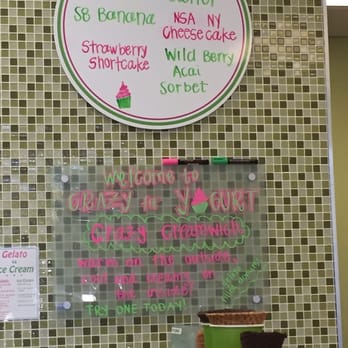 Crazy For Yogurt - Anticipating next month's flavors - Ice Cream & Frozen Yogurt Near Me - Carmichael, California Crazy For Yogurt - Anticipating next month's flavors - Ice Cream & Frozen Yogurt Near Me - Carmichael, California