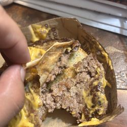 McDonald’s - Paper stuck in the middle of the burger