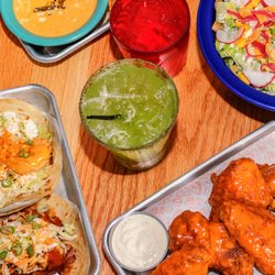 Drinks, Wings and Salad