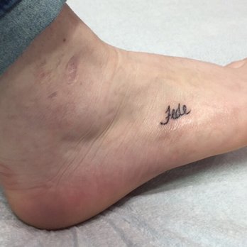 Insight Studios - Brian's work on my tattoo with my mothers handwriting. faith in italian. - Tattoo Near Me - Chicago, Illinois