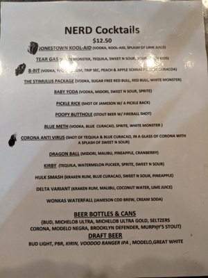 Menu photo 3 The Nerd Las Vegas, NV