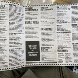 Not Just Bagels - Food menu