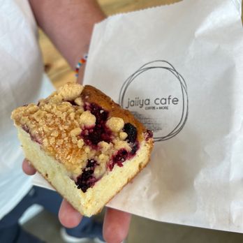 Jaiiya Café - Berry coffee cake - Juice Bars & Smoothies Near Me - Edmonds, Washington Jaiiya Café - Berry coffee cake - Juice Bars & Smoothies Near Me - Edmonds, Washington