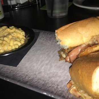 Emil's Hideaway - Cuban sandwich with Mac n Cheese side - Bars Near Me - Cedar Rapids, Iowa Emil's Hideaway - Cuban sandwich with Mac n Cheese side - Bars Near Me - Cedar Rapids, Iowa
