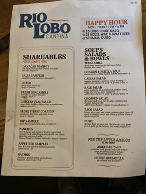 Menu photo 3 Rio Lobo Cantina Germantown, TN Menu photo 3 Rio Lobo Cantina Germantown, TN