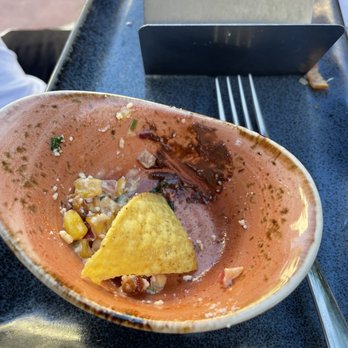 Cafe Americano - What appears to be chocolate inside of our food that we had already eaten. - Breakfast & Brunch Near Me - Miami Beach, Florida