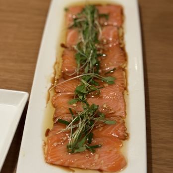 Momosan - Hot Oil Fish Carpaccio - Ramen Near Me - Ledyard, Connecticut