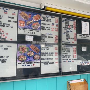 Sea View Snack Bar - Menu - Seafood Near Me - Mystic, Connecticut