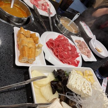 Chong Qing Hot Pot - Look at our spread - Hot Pot Near Me - Honolulu, Hawaii