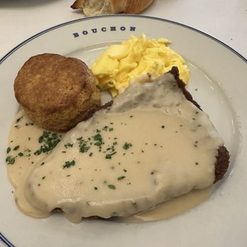 Bouchon - Steak Pané (Country Fried Steak) - French Near Me - Las Vegas, Nevada Bouchon - Steak Pané (Country Fried Steak) - French Near Me - Las Vegas, Nevada