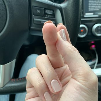 Anthony Vince Nail Spa - Crooked filing. seriously? - Nail Salons Near Me - South Windsor, Connecticut