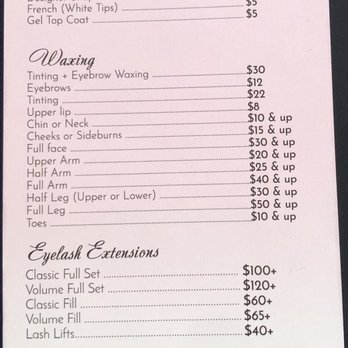 Buff N File Spa - Menu pic1 - Eyelash Service Near Me - Tempe, Arizona