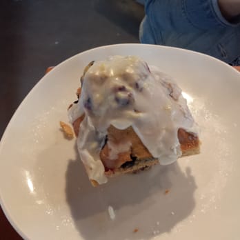 Plums Cafe - Frosted blueberry muffin - Breakfast & Brunch Near Me - Costa Mesa, California
