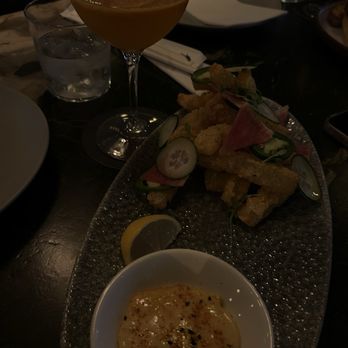 Earls Kitchen + Bar - Calamari and passion fruit martini - Breakfast & Brunch Near Me - Toronto, Ontario