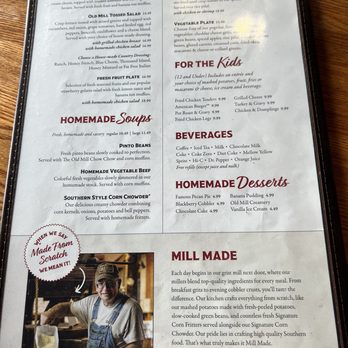 Old Mill Restaurant - Menu - American Near Me - Pigeon Forge, Tennessee Old Mill Restaurant - Menu - American Near Me - Pigeon Forge, Tennessee