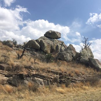 Davis Mountains State Park - Rock pile that's located on the scenic loop - Parks Near Me - Fort Davis, Texas