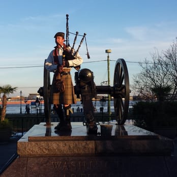 Jackson Square - "The Lone Bagpiper" - in the Twilight Sun - Parks Near Me - New Orleans, Louisiana