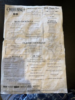 Menu photo 1 Mojo Old City BBQ St. Augustine, FL Menu photo 1 Mojo Old City BBQ St. Augustine, FL