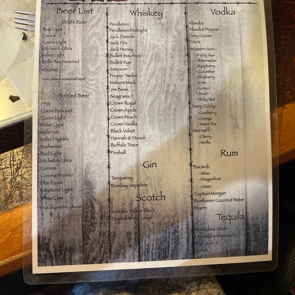 Midtown Yard - Bar Menu - Bars Near Me - Star Valley, Arizona