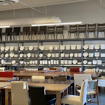 Crate & Barrel Outlet - Wall of Dinnerware - Furniture Stores Near Me - Vacaville, California