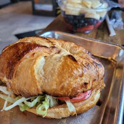 Turkey Club on a croissant