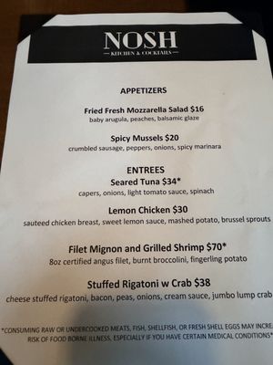 Menu photo 3 Nosh Kitchen & Cocktails Hauppauge, NY Menu photo 3 Nosh Kitchen & Cocktails Hauppauge, NY