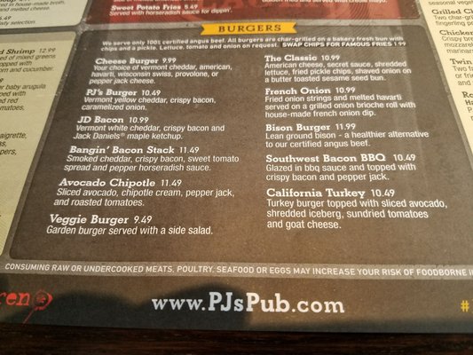 Menu photo 4 P.J. Whelihan's Newtown Square, PA