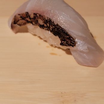 Sushi Nikko - Shimaaji - crunchy striped jack - Sushi Bars Near Me - Long Island City, New York Sushi Nikko - Shimaaji - crunchy striped jack - Sushi Bars Near Me - Long Island City, New York