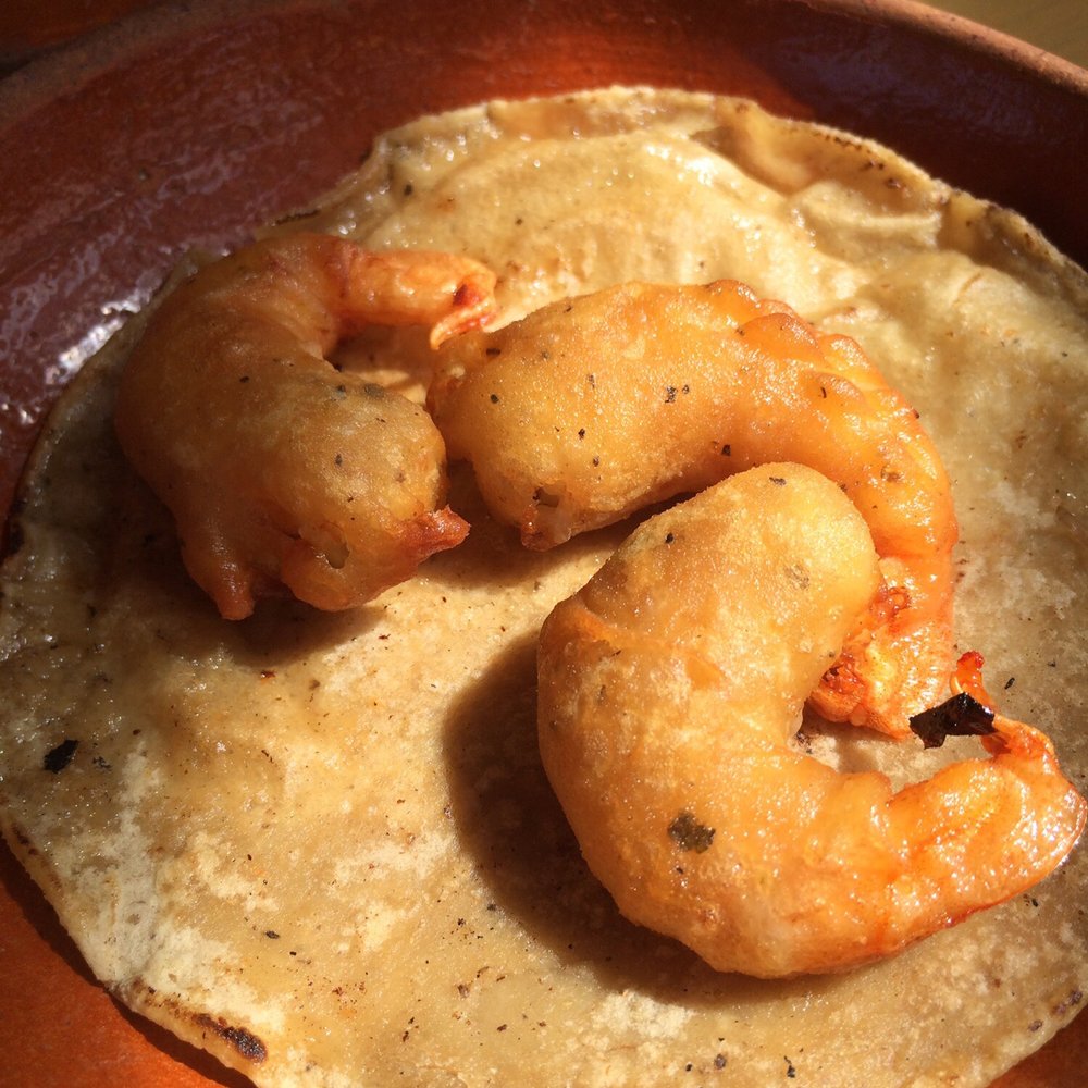 La Barra Tapatia - Freshly prepared shrimp tacos. Fantastic! (All the toppings and sides come with it) - Mexican Near Me - San Pedro, Cholula, PUE La Barra Tapatia - Freshly prepared shrimp tacos. Fantastic! (All the toppings and sides come with it) - Mexican Near Me - San Pedro, Cholula, PUE