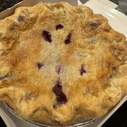 Sweetser's Apple Barrel and Orchards - Delicious Triple Berry Pie Made by Two Fat Cats. Sold here!!! Great alternative to apple pie on Thanksgiving!