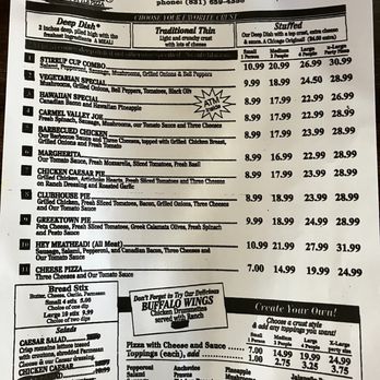 Stirrup Cup Pizza - Current Menu 11/1/24. - Pizza Near Me - Carmel Valley, California Stirrup Cup Pizza - Current Menu 11/1/24. - Pizza Near Me - Carmel Valley, California
