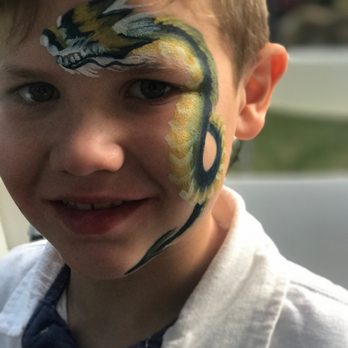 Kaleidoscope Painters - Dragons aren't always mean. - Face Painting Near Me Kaleidoscope Painters - Dragons aren't always mean. - Face Painting Near Me