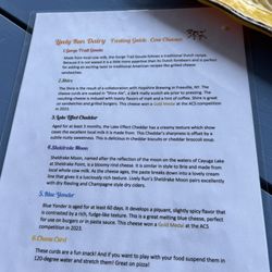 Lively Run Dairy - Cheese tasting guide