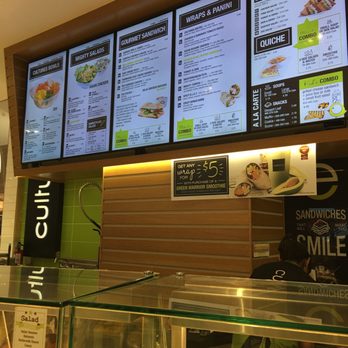 Cultures - menus on the wall of a restaurant - Salad Near Me - Scarborough, Ontario