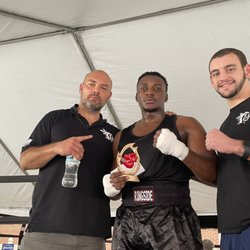 Gregory Boxing Dupage - Joel, Coach Brandstetter and Eamon after another win this year!