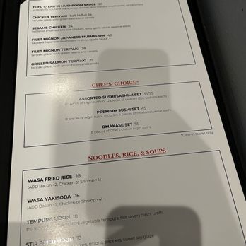 Wasa Sushi & Teppan - Sushi Bars Near Me - Newport Beach, California