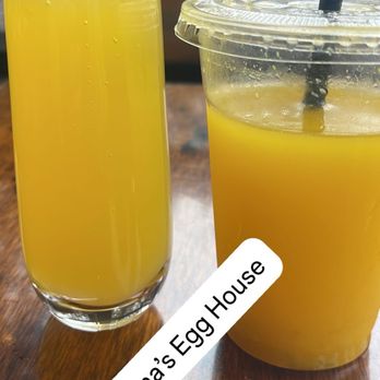 Mama's Egg House - Mango mimosa and home made orange juice no sugar added - Breakfast & Brunch Near Me - Idyllwild, California